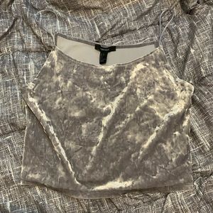 Forever 21 velvet crop top